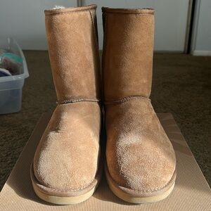 Classic brown Ugg boots.
